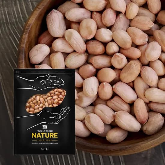 그대로푸드 생알땅콩 1kg 11,500원