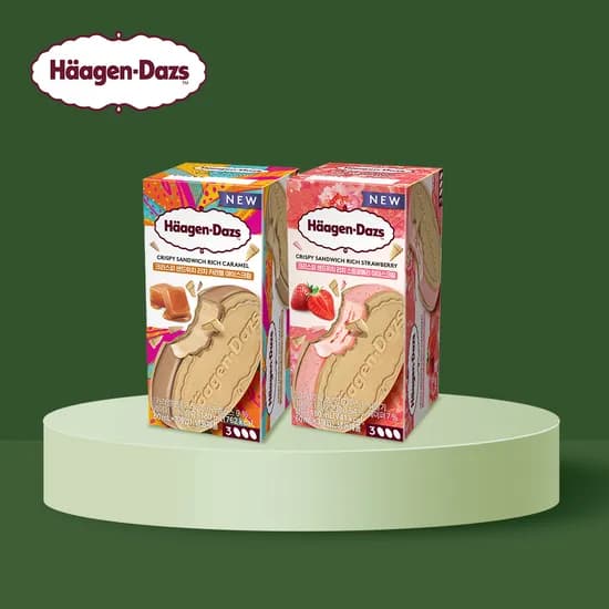 카톡선물하기 하겐다즈 크리스피 샌드위치 12개 21900원