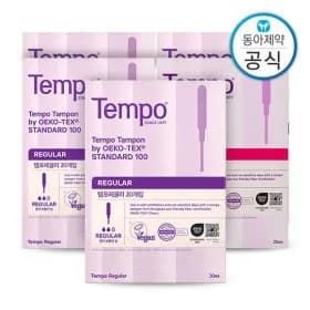 템포 탐폰 체내형 생리대 레귤러/슈퍼 100매 34,770원 무배