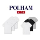 폴햄키즈 무지 흰색 반팔 면티 3장 13,660원