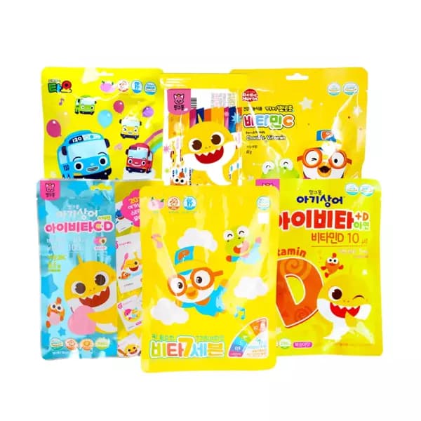 뽀로로 아기상어 타요 비타민 40정 x3개 4,900원 무배