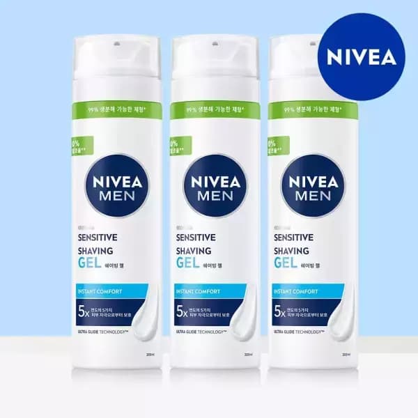 니베아 맨 센서티브 쉐이빙 젤 200ml 1+1+1 3개 12,900원 최저가핫딜
