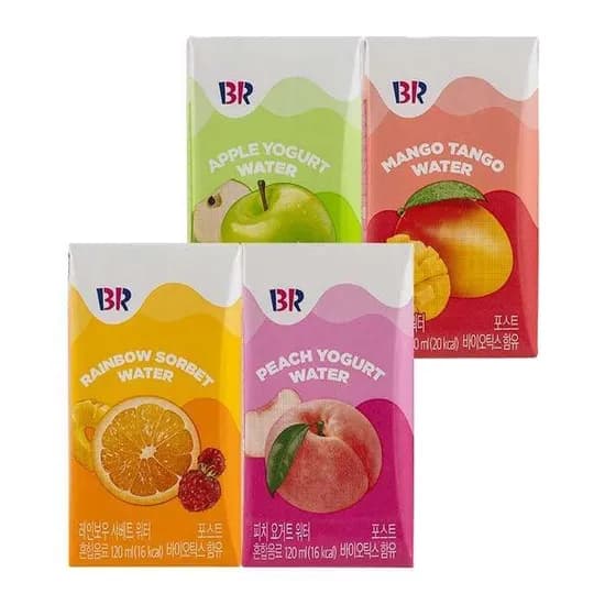 배스킨라빈스 과즙워터 4종 120ml 48개 13,860원 무배