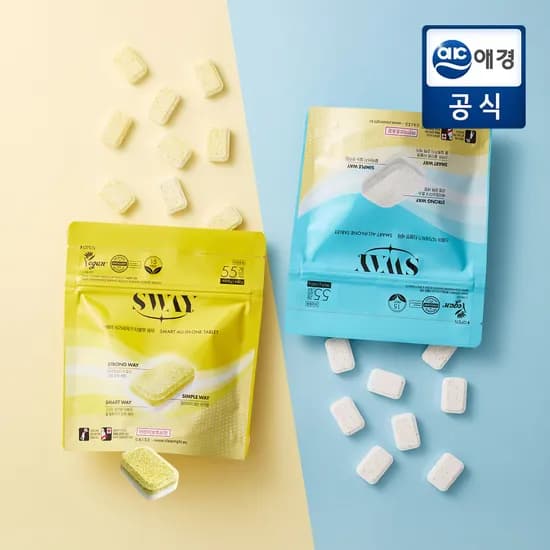 스웨이 식기세척기 전용세제 타블렛 8g*55입 (구연산소다/소금) 카드 무배 8,940원