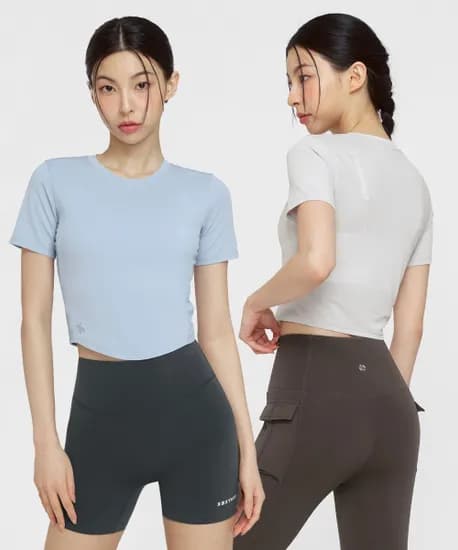 젝시믹스 아이스센트 크롭 숏슬리브 2팩 21,440원