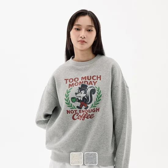 언리미트 먼데이 크루넥 맨투맨 11,140원