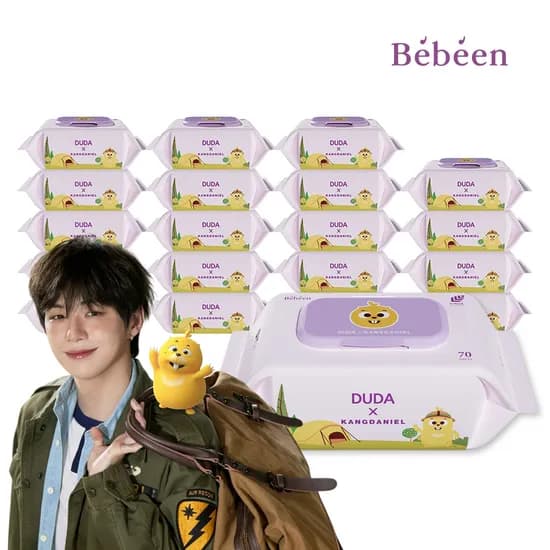 베베앙 물티슈 캡형 75평량 70매 20팩 17,010원