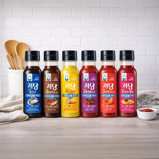 피그인더가든 저당소스 6종 3개 (굴소스/숯불/케찹/머스타드/칠리 외) 7900원 무배