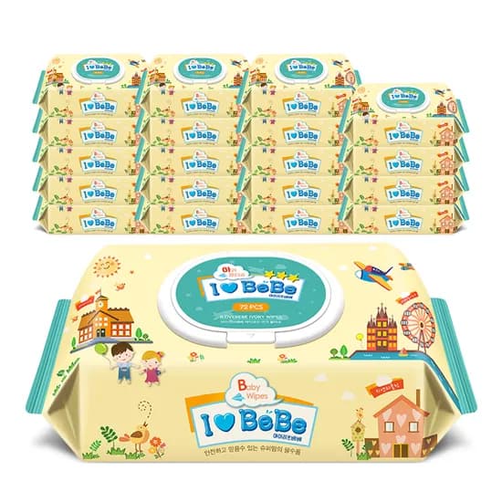 지앤티클린 아이러브베베 아이보리 캡형물티슈 72매 20팩 14,900원