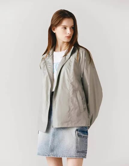 지오다노 오버핏 나일론 바람막이 자켓 35,000원 무배