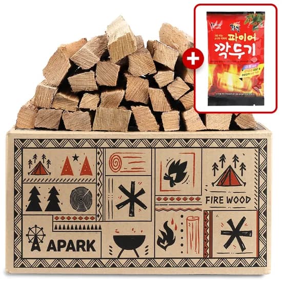 에이파크 캠핑 참나무 착화제 포함 10kg 6,460원/네멤무료