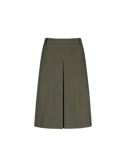 인버티드 플리츠 스커트