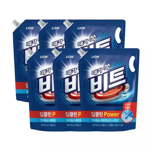 비트 딥클린 파워 액체세제 일반 리필, 2L, 6개 23,900원 무배
