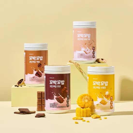꼬박꼬밥 고단저당 대용량 단백질 쉐이크 400g x 2통 44,900원