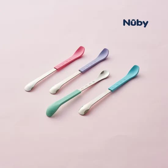 제제지크 누비 실리콘 스텐 2in1 듀얼 이유식스푼 2P 5,000원