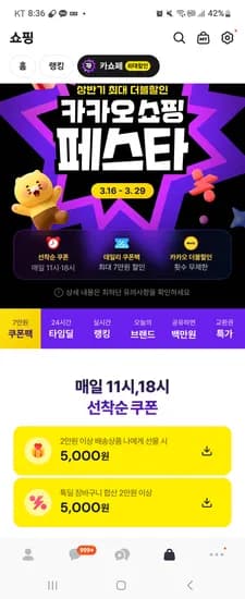 카쇼페 5천할쿠 11시오픈