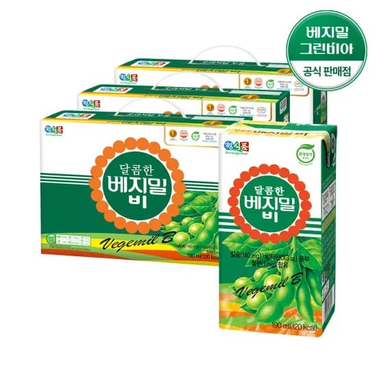 달콤한 베지밀 B(비) 190mlx72팩 무배 36,460원