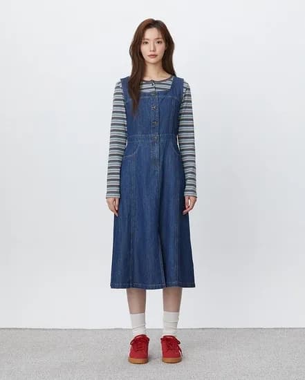 플라스틱아일랜드 뷔스티에 데님 원피스 43,000원 무료배송