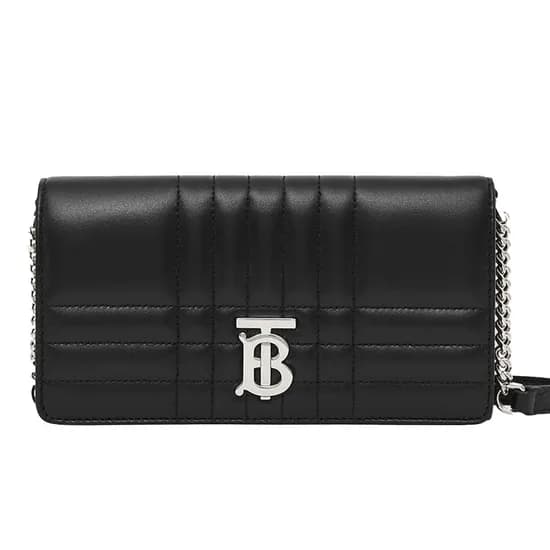 버버리 TB 은장 디테처블 퀄팅 레더 크로스백 블랙 698,550원