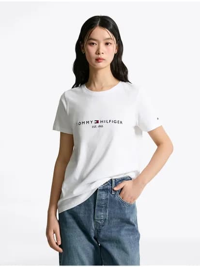 타미힐피거 자수 로고 크루넥 반팔티셔츠 38,800원 무배