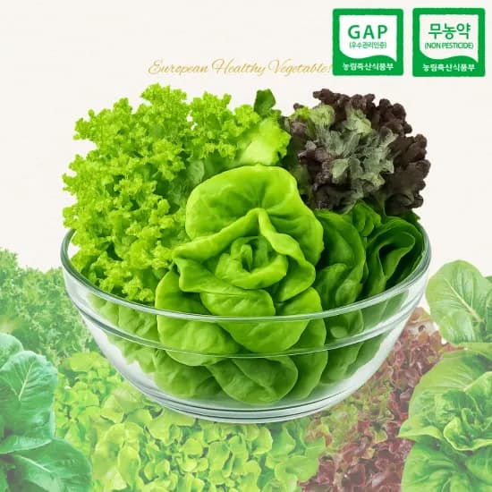 유러피안 모듬채소 1kg 랜덤3종~5종 4,455원