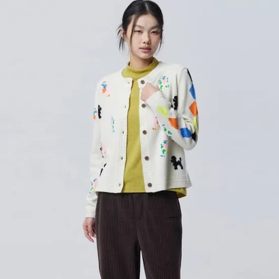 베네통 인타샤 패턴 울 니트 가디건 115,930원