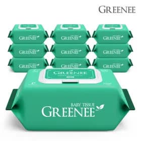 그리니 프리미엄 아기물티슈 그린 100매 10팩 9,800원