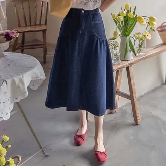 슈포켓 봄샤링 밴드 청스커트 31,390원 무배