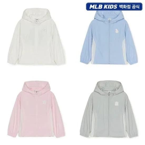 MLB 키즈 스포티브 스트레치 홑겹 바람막이