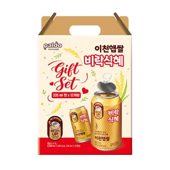 팔도 이천햅쌀 비락식혜 명절 선물세트 (335ml x 12캔) 무배 7874원