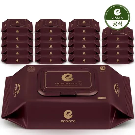 앙블랑 80초고평량 물티슈 버건디 20팩 24,950원 핫딜