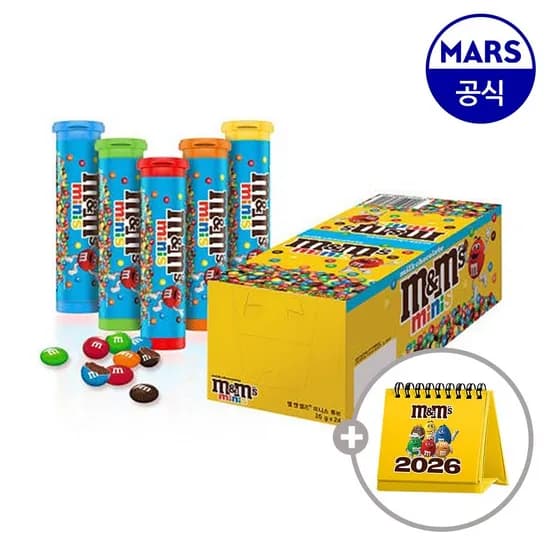 엠앤엠즈 미니 튜브 35g 24개+26년 달력 토/카 14,710원