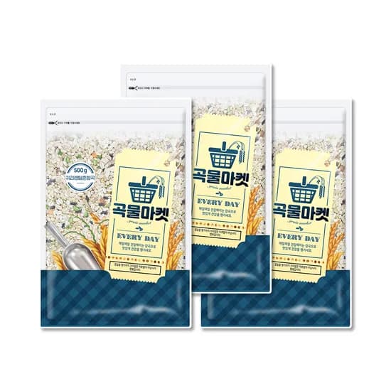 곡물마켓 귀리렌틸혼합17곡 500g 3개
