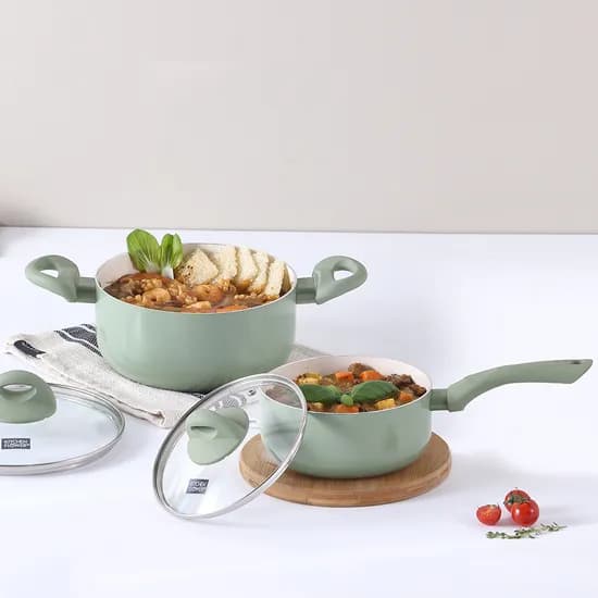 쿠킨 인덕션 칼라냄비 2종세트(편수18+양수20) 27,900원 (무배)