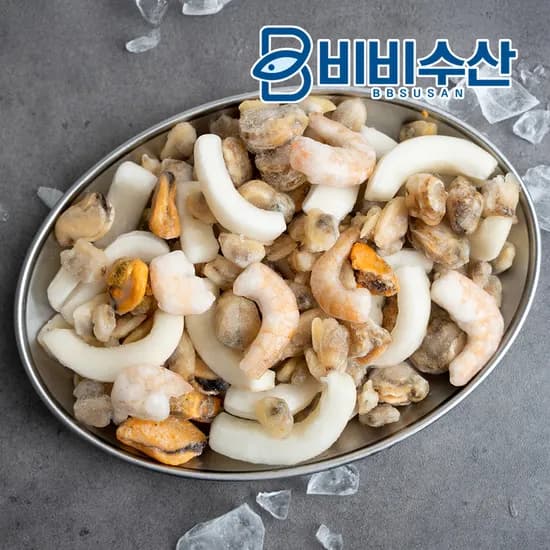 네이버 비비수산 5종 해물모듬 믹스 2팩 네멤무배 7,600원