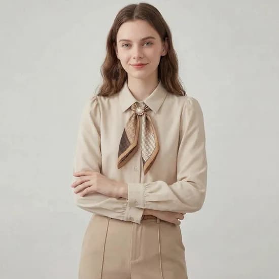 펄버튼셔링블라우스+스카프세트 17,760원 무배