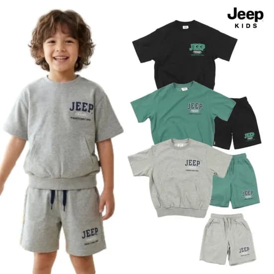 지프키즈 체로키 반팔 맨투맨 바지 6종 택1, 11030원~
