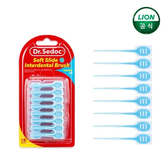 닥터세닥 소프트 슬라이드 러버 치간칫솔 56개입  3,000원