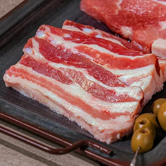 케이미트 스페인산 냉동 삼겹살 1kg 9,900원 / 네멤무배!