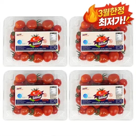 스테비아토마토 500g 4팩 12,165원 팩당 3,041원