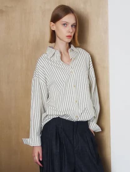 나인식스뉴욕 스트라이프 카라넥 버튼업 긴팔셔츠 19,900원 무배