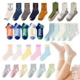 아동양말 세로줄 블루 매쉬양말 5족 쿠폰가 7230원 무료배송