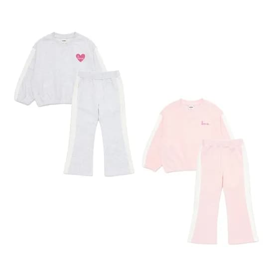 룩스루. 래핑차일드 브이넥 하트 스웨트 상하세트 26,241원