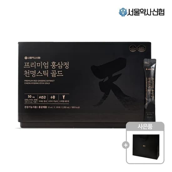서울약사신협 프리미엄 홍삼정 천명 스틱 골드 10ml x 100포 93,280원