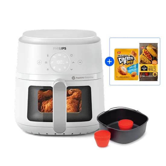 필립스생활가전코리아 보이는 에어프라이어 바스켓 4.2L +치킨/핫도그증정 80,590원