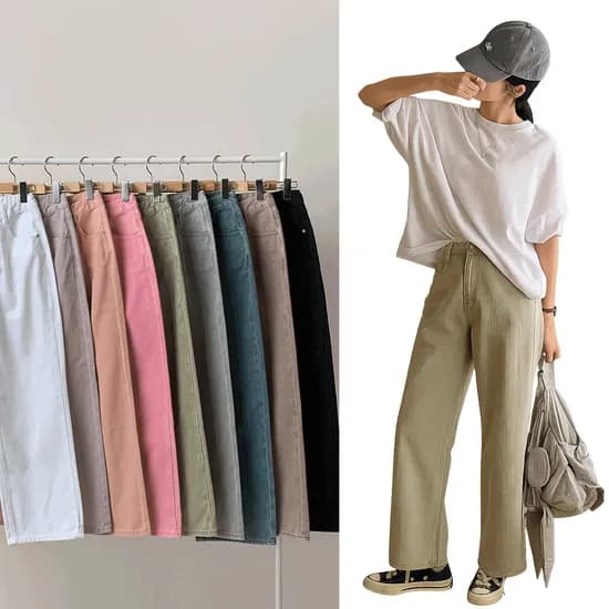 피그먼트 일자핏 팬츠 9컬러 2가지 기장선택 16170원 무배