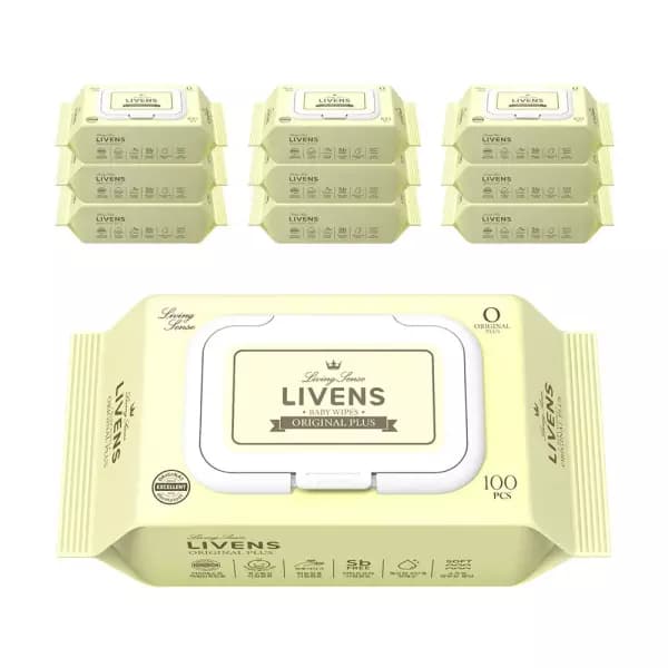 오리지널 플러스 물티슈 캡형 100매 10팩