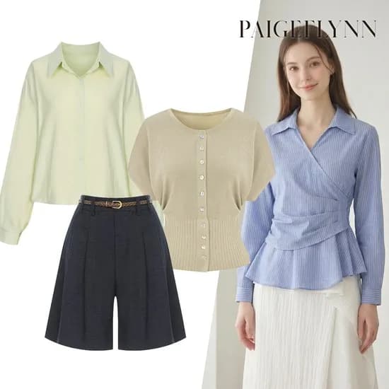 페이지플린 카라집업 스트라이프 맨투맨