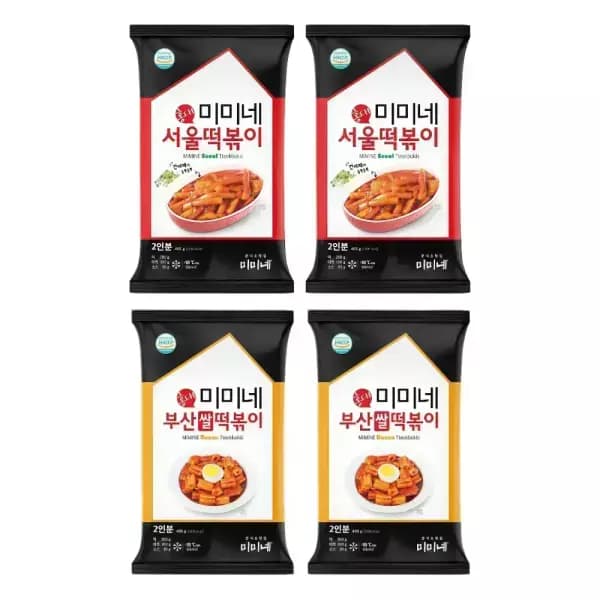 미미네 서울떡볶이 2봉 부산떡볶이 2봉 8인분