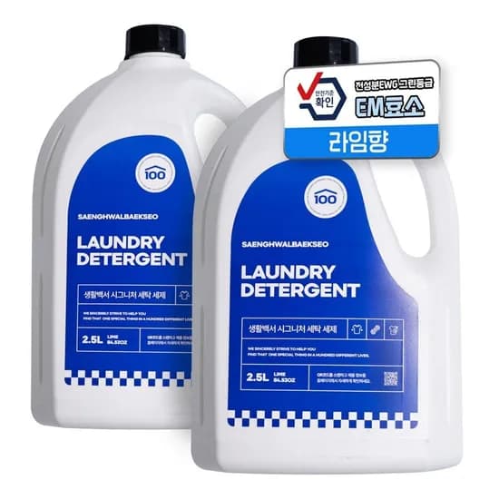 생활백서 대용량 아기 중성세제 드럼일반겸용 액체세제 1+1 10,030원